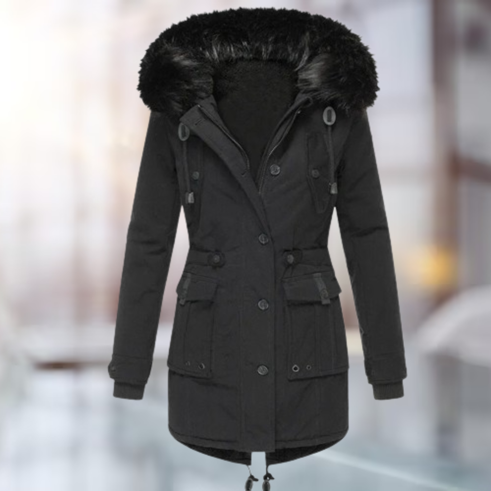 Damen-Mantel, lässiges Design, Polyester-2