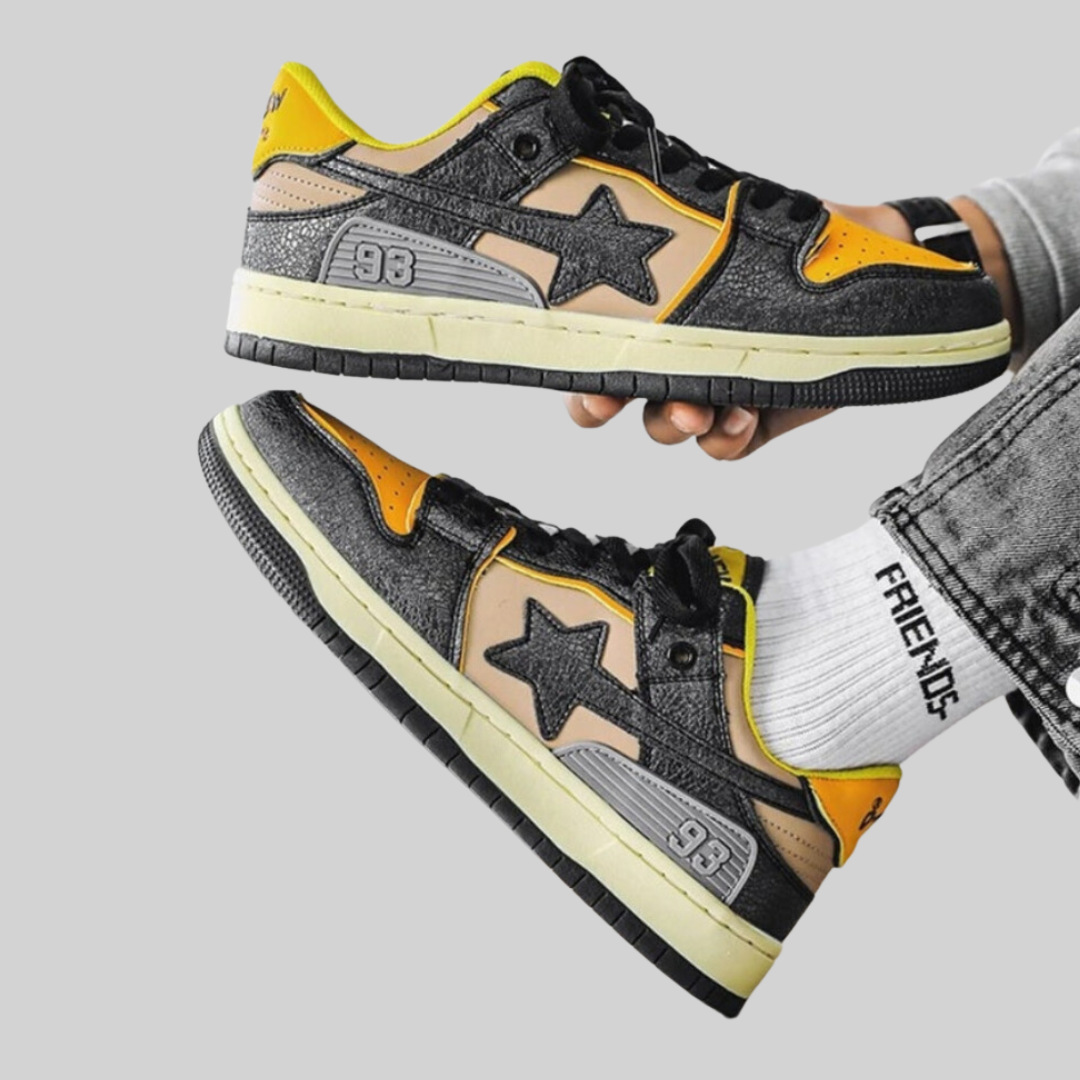 Unisex-Sneaker, Kunstleder, sportlicher Stil-2