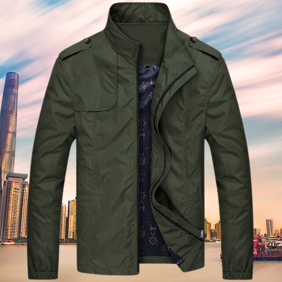 Variant image for Herren-Businessjacke, tailliert, erstklassiges Material-1