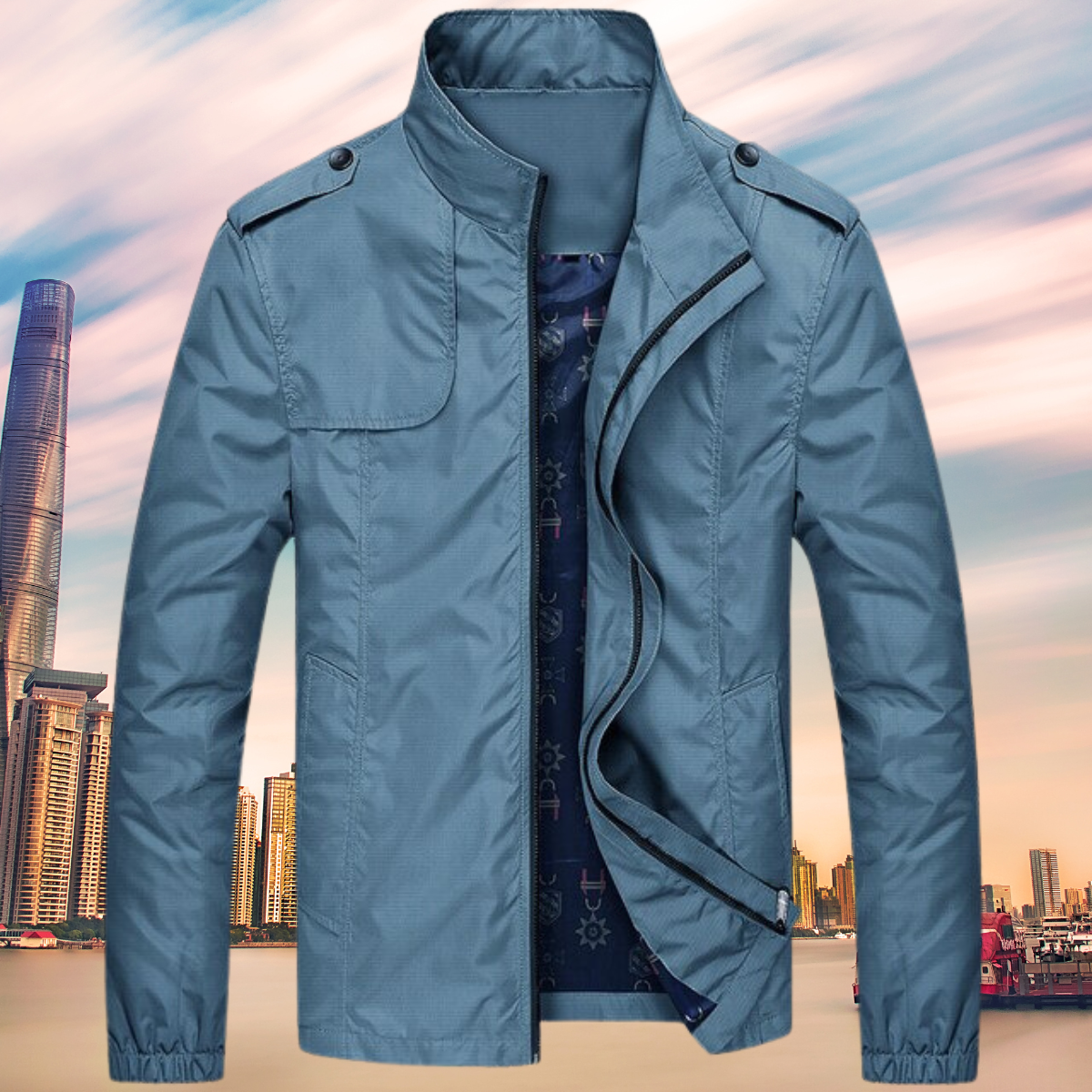 Variant image for Herren-Businessjacke, tailliert, erstklassiges Material-10