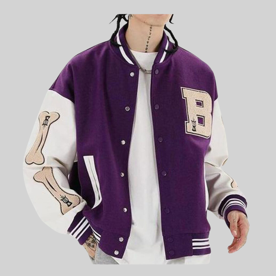 Herrenjacke, sportlich Patchwork, Wolle, Leder-4