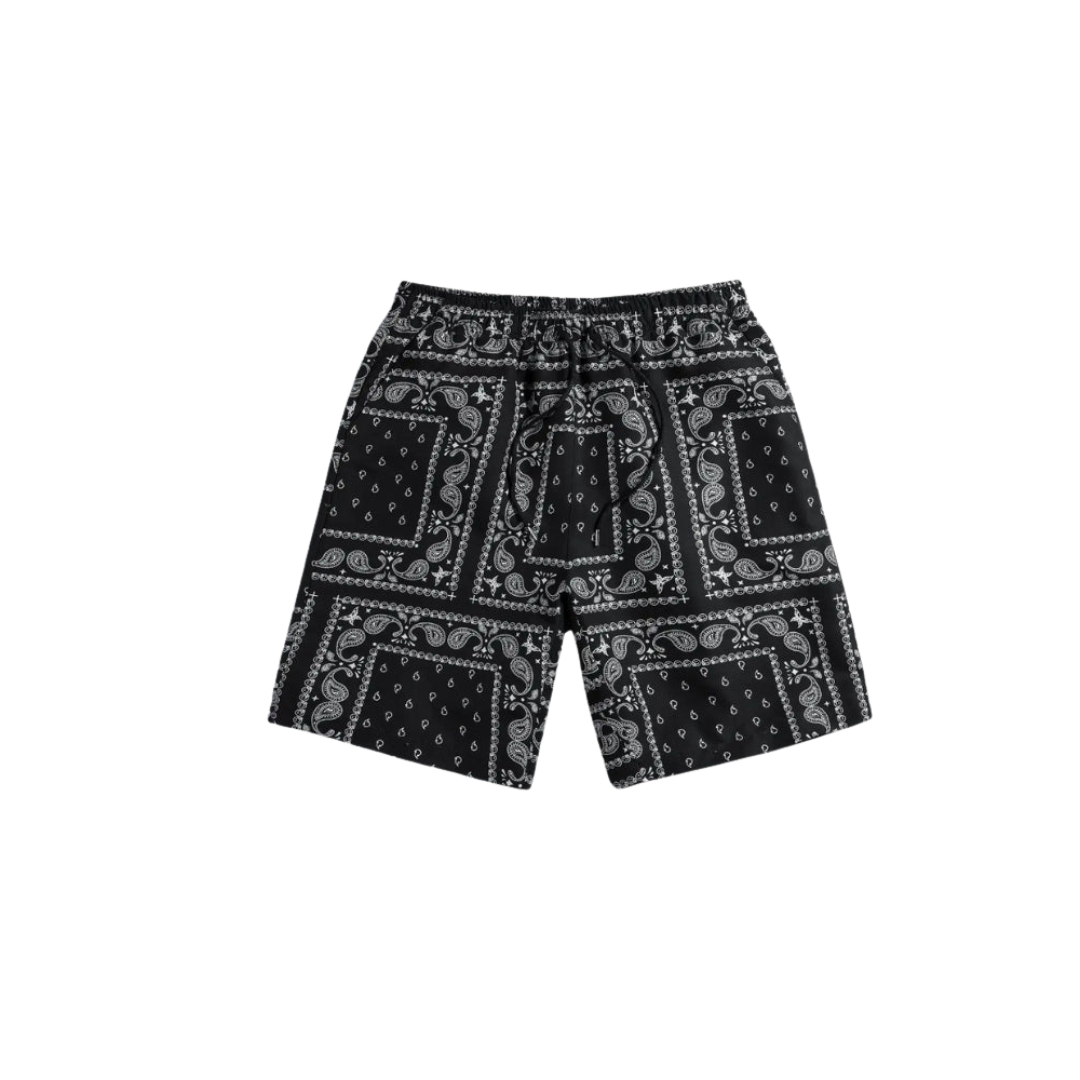 Herren-Strandshorts, Casual, Polyester, Paisley 1