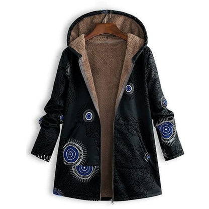 Variant image for Damen-Fleece-Hemd, Blumenmuster, weiches Polyester-22