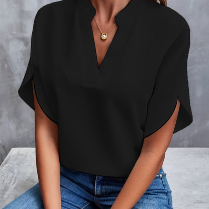 Variant image for Damen-Bluse, trendige Baumwollmischung, elegant, vielseitig-6