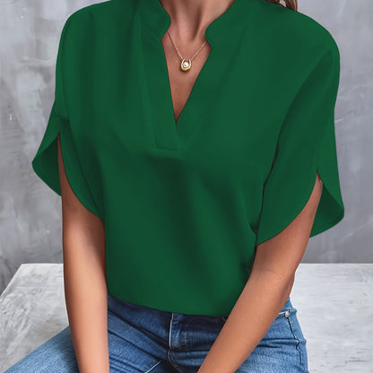Variant image for Damen-Bluse, trendige Baumwollmischung, elegant, vielseitig-16
