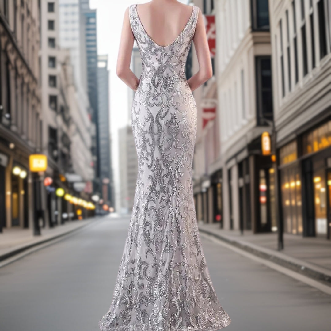Damen Abendkleid Mermaid-Stil Hochwertiges Material-4