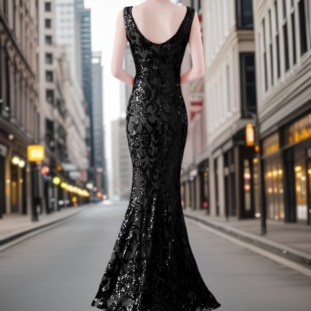 Damen Abendkleid Mermaid-Stil Hochwertiges Material-2