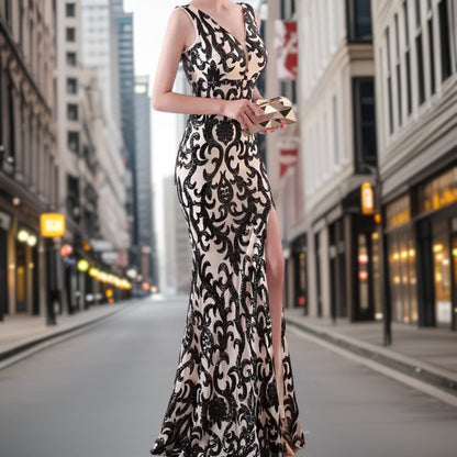 Damen Abendkleid Mermaid-Stil Hochwertiges Material-6