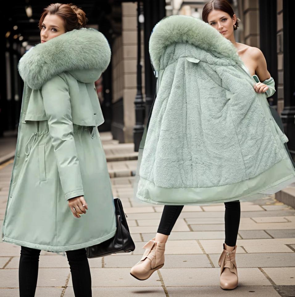 Variant image for Winterjacke Damen Elegant Figurbetont Polyester-25