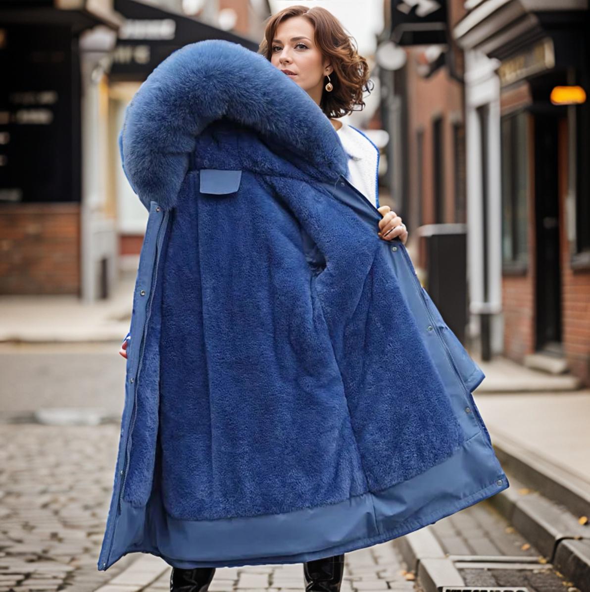 Winterjacke Damen Elegant Figurbetont Polyester-2