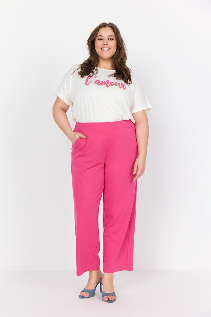 Damen-T-Shirt mit Rundhalsausschnitt und Print – weiches Lyocell-Elasthan, lockere Passform, kurze Ärmel, erhältlich in den Größen S-XXL 5