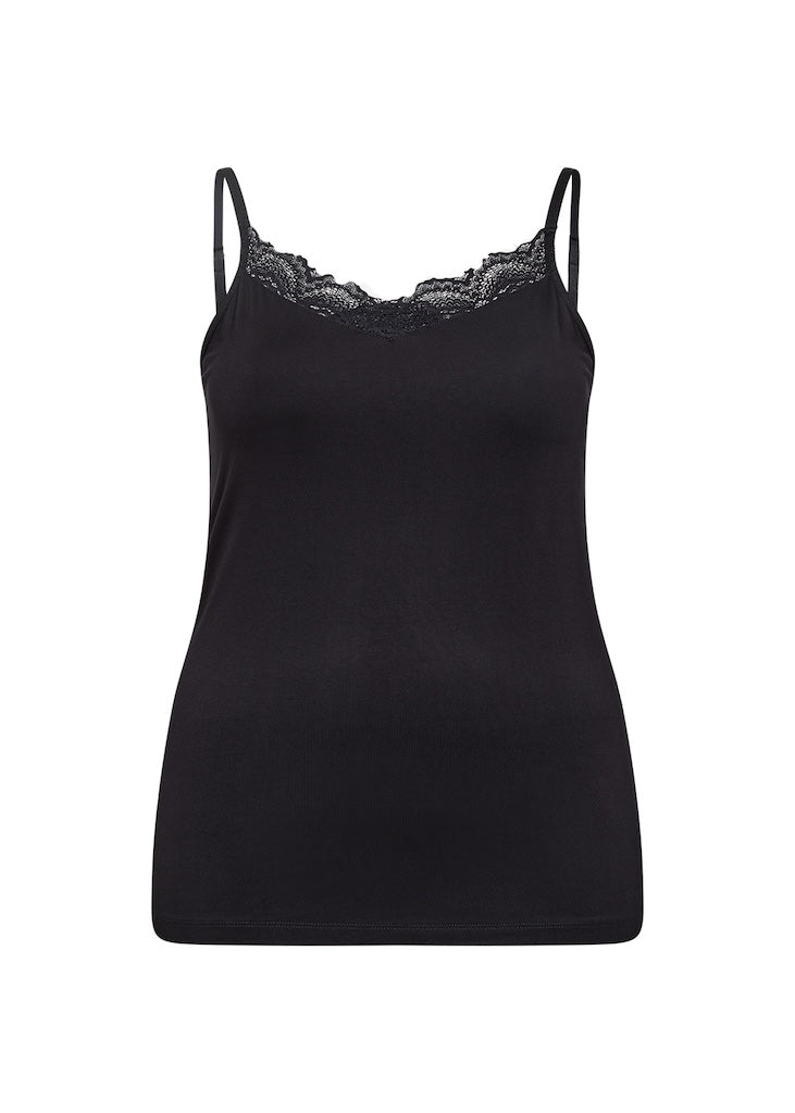 Damen-Party-Top, verstellbare Riemen, Lyocell, Elasthan-3