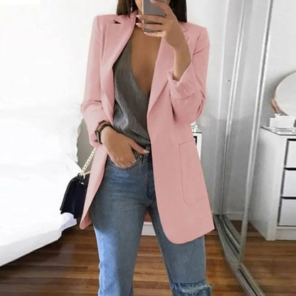 Damen Blazer Modernes Design Wollmix Elegant und Zeitlos-2