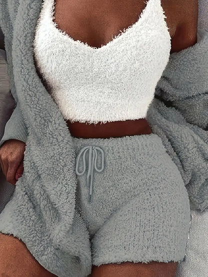 Variant image for Damen-Pyjama-Set aus weicher Baumwolle zum Entspannen und Schlafen-15