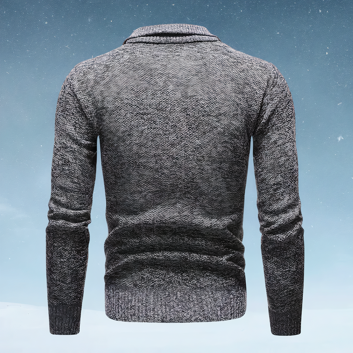 Herren-Pullover, thermisches Design, weiches, Garnmischung-3