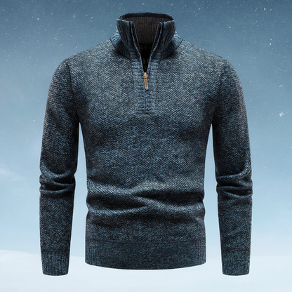 Herren-Pullover, thermisches Design, weiches, Garnmischung-4