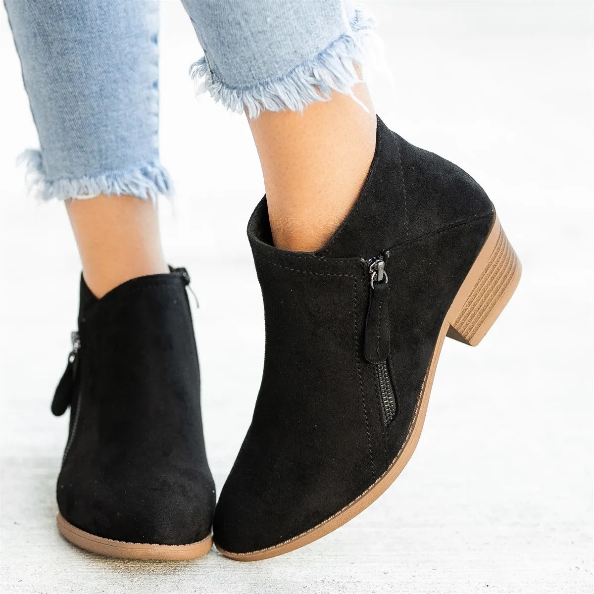 Variant image for Damen-Stiefeletten aus Leder mit orthopädischem Design-10