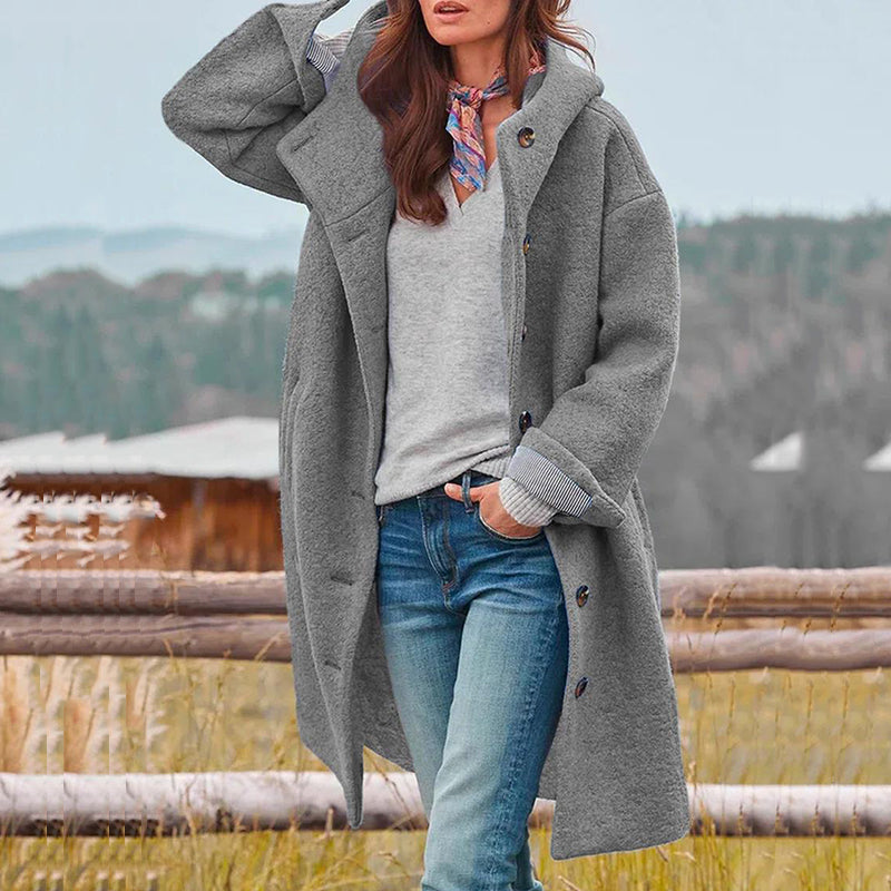 Damen-Winterjacke, Modernmantel, winddicht, hochwertiger Stoff 9