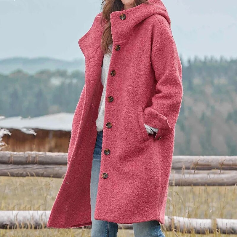 Damen-Winterjacke, Modernmantel, winddicht, hochwertiger Stoff 5
