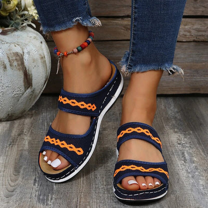 Damen-Sommerschuhe, ergonomische Sandalen, mit stoßabsorbierender Sohle-2
