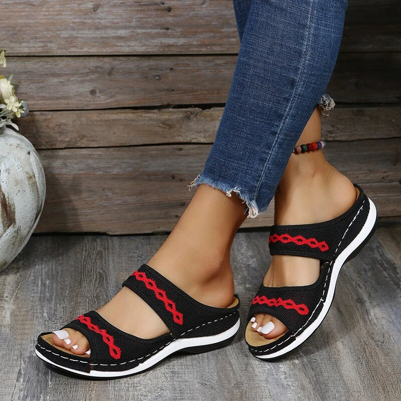 Damen-Sommerschuhe, ergonomische Sandalen, mit stoßabsorbierender Sohle-1