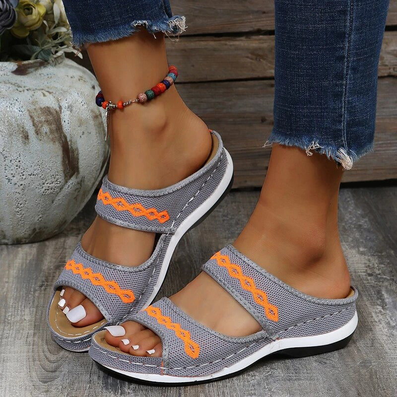 Variant image for Damen-Sommerschuhe, ergonomische Sandalen, mit stoßabsorbierender Sohle-19