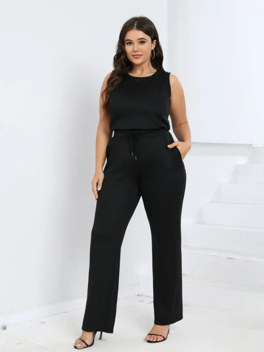 Variant image for Damen-Jumpsuit Langarm Leichter Stoff mit Seitentaschen-17