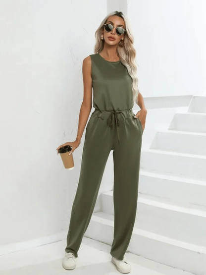 Variant image for Damen-Jumpsuit Langarm Leichter Stoff mit Seitentaschen-33