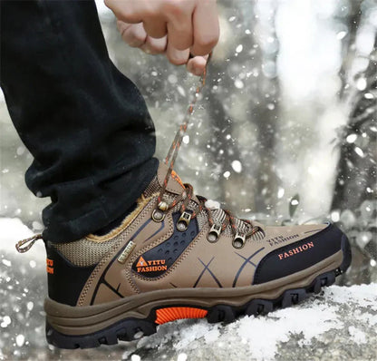 Herren-Wanderschuhe, wasserdichtes Veganleder, bequem und moderne, Design-2