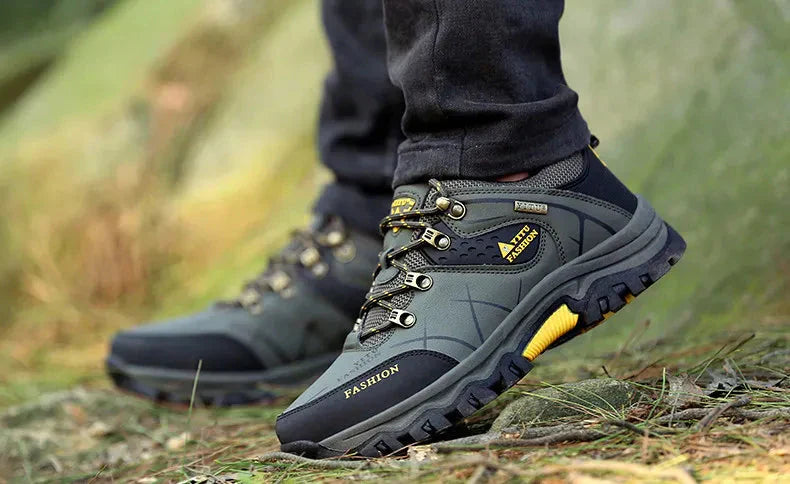 Herren-Wanderschuhe, wasserdichtes Veganleder, bequem und moderne, Design-1