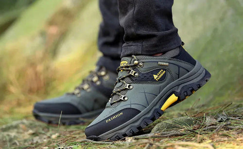 Herren-Wanderschuhe, wasserdichtes Veganleder, bequem und moderne, Design-1
