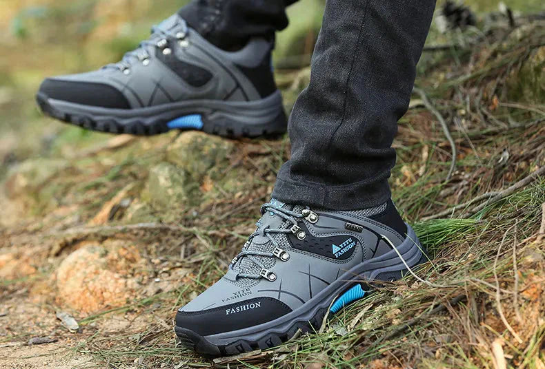 Herren-Wanderschuhe, wasserdichtes Veganleder, bequem und moderne, Design-3