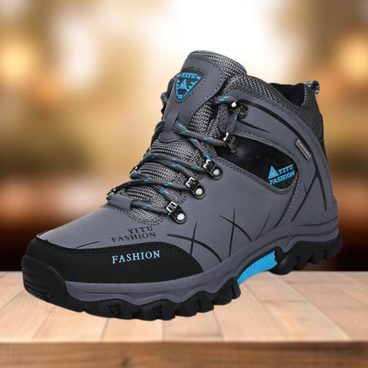 Herren-Wanderschuhe, wasserdichtes Veganleder, bequem und moderne, Design-6