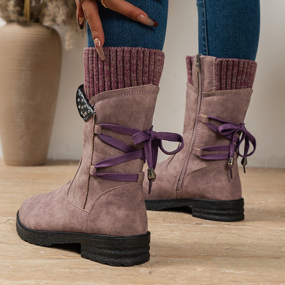 Variant image for Gefütterte Damen-Winterstiefel, bequem, Kunstleder-29