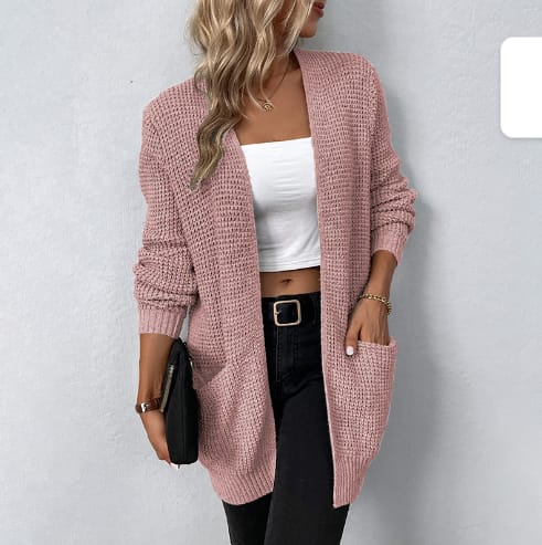 Damen-Strickweste, elegantes Acryl-4