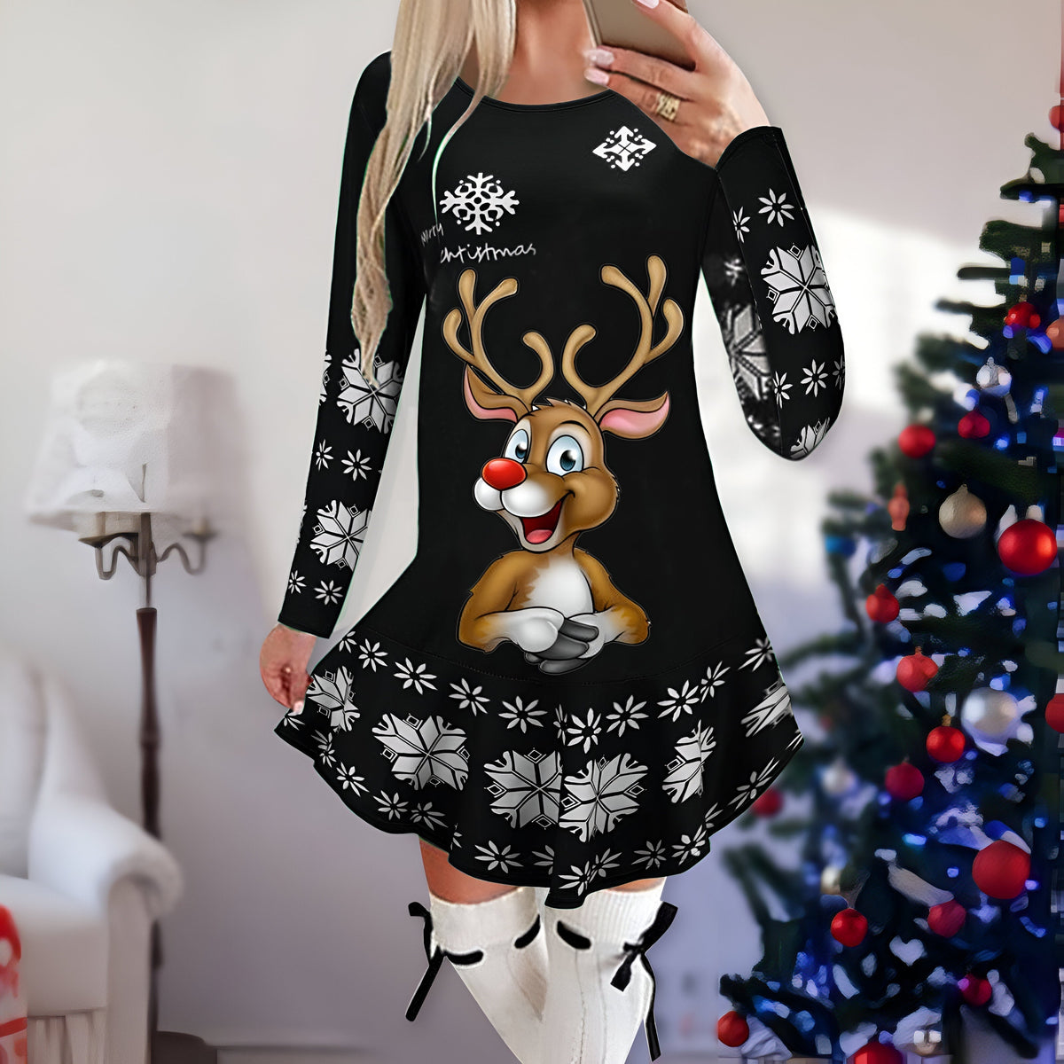 Variant image for Damen-Minikleid, glitzernd, leicht, Material, für festliche Anlässe-31