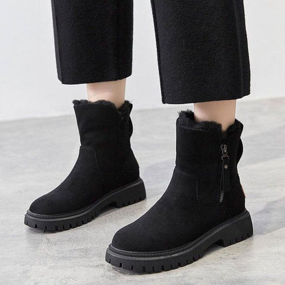 Variant image for Gefütterte Damen-Winterstiefel, wasserdicht, Mikrofaser, mit rutschfester Sohle-1