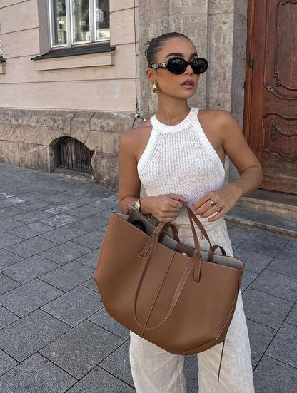 Damen Schultertasche Geräumige Vintage Stil Langlebiger Stoff 6
