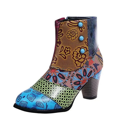 Variant image for Damen-Stiefel, wasserabweisendes Retro Design, mit Reißverschluss-17