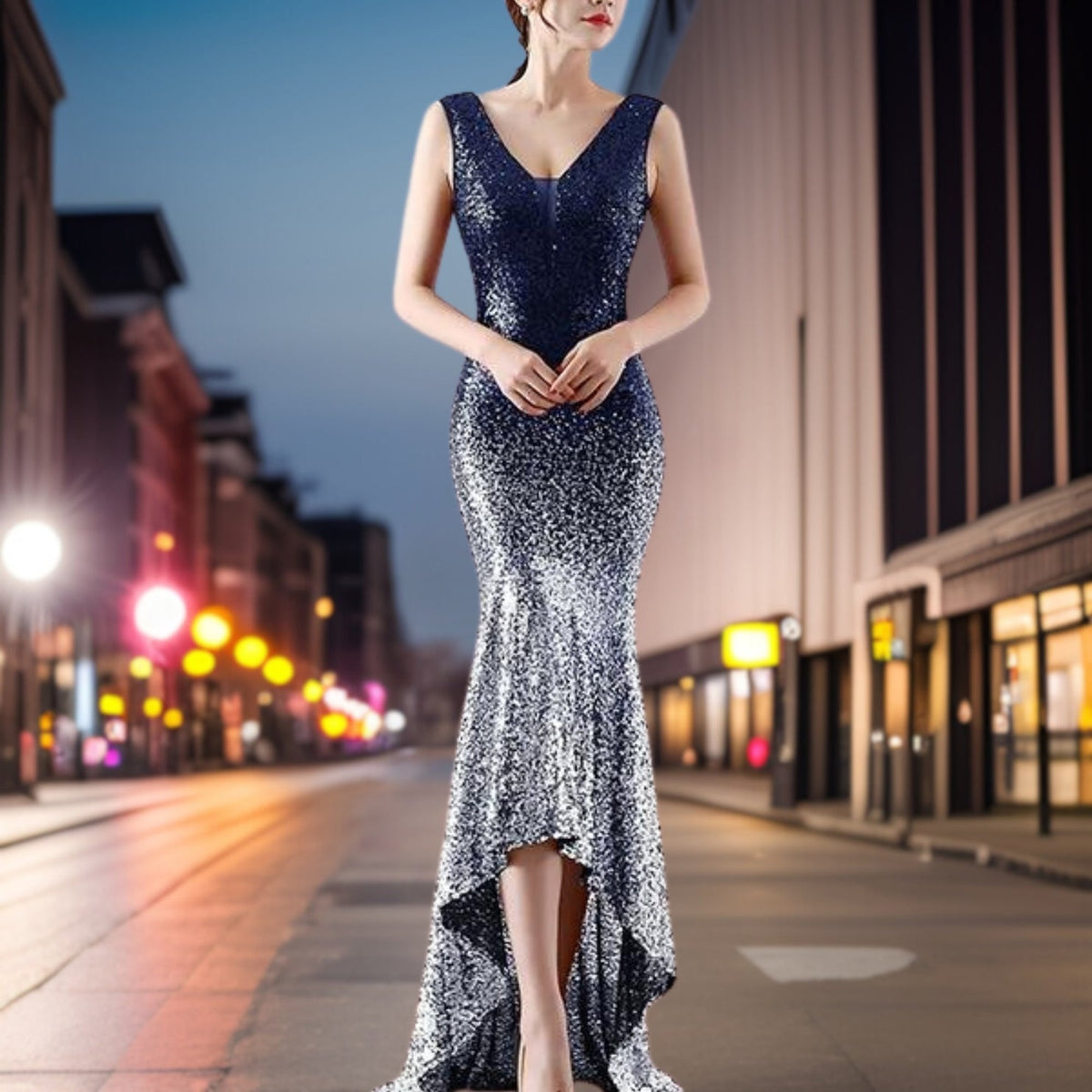 Damen-Kleid, Slim Fit, modernes Design, hochwertiger Stoff 6