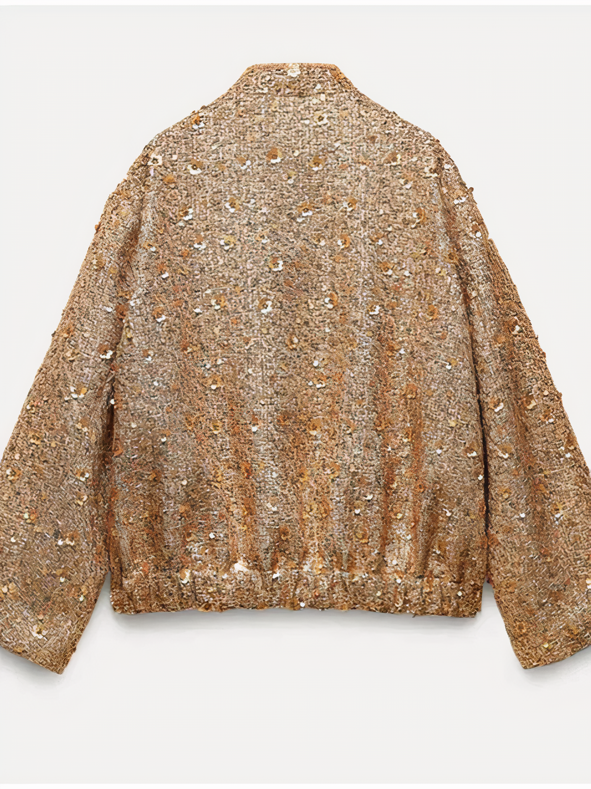 Damenjacke mit Pailletten Klassisches Design Hochwertiger Stoff-5