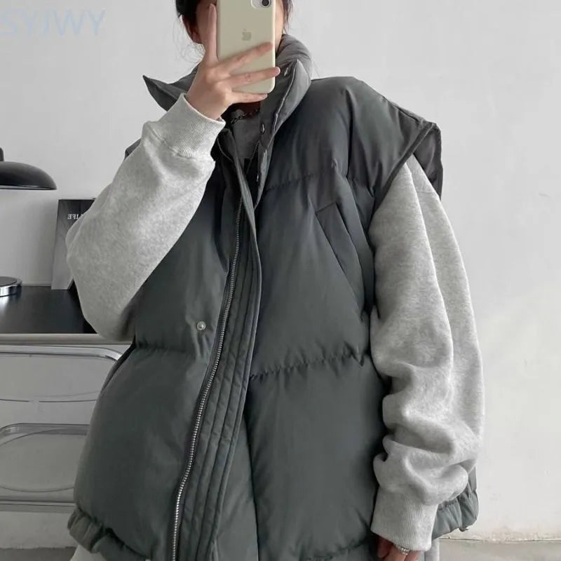 Variant image for Damen Voluminös Daunenjacke Hochwertiges Polyester-11