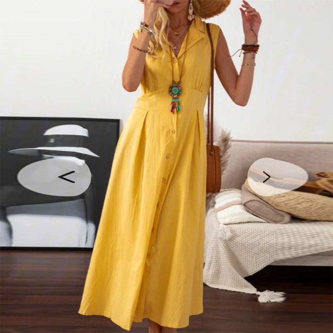 Damen-Sommerkleid, leicht und luftige Silhouette, atmungsaktives Material-2