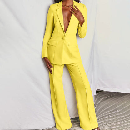 Damen-Blazer, Set, elegantes Polyester, Elasthan-1