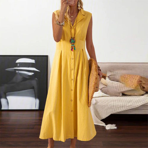 Damen-Sommerkleid, leicht und luftige Silhouette, atmungsaktives Material-1