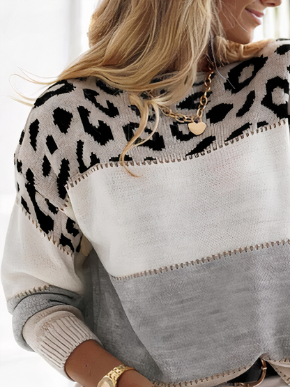 Damen-Pullover, Tiermuster, bequeme Baumwolle-3