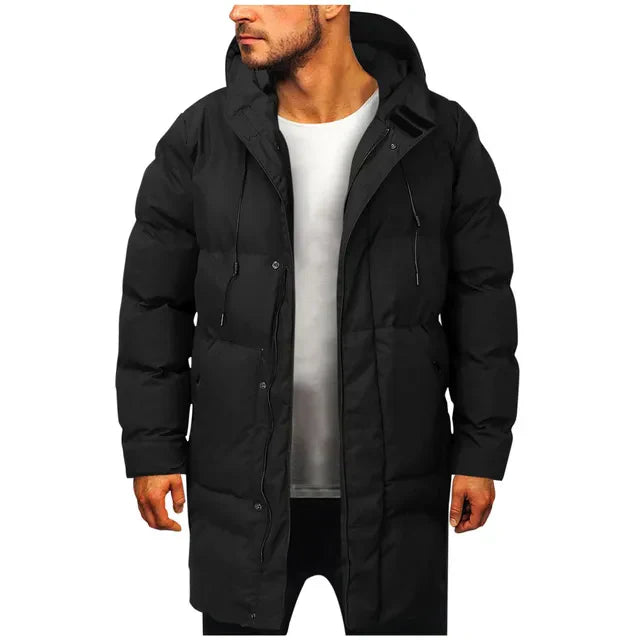 Herren-Winterjacke, elegant, Synthetik, Isolierung-1