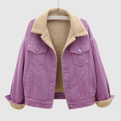 Damenjacke aus Samt Moderner Stil für Damen-1