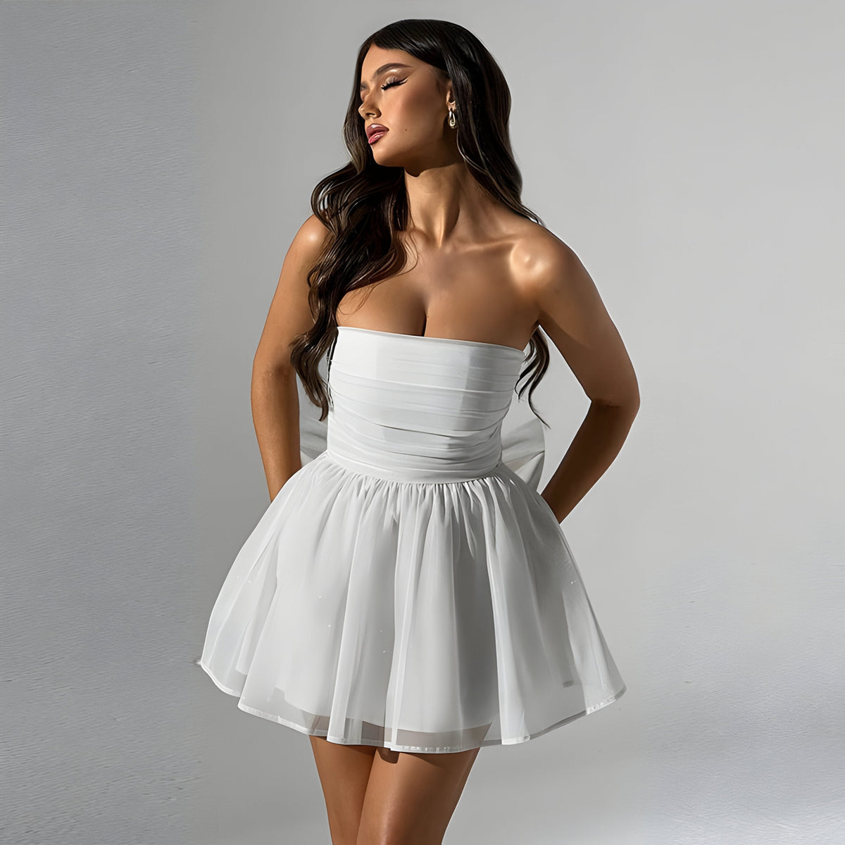 Variant image for Damen-Kleid, elegant, glitzernd, leicht, Stoffe-15