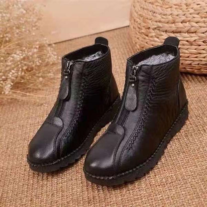 Damen-Schuhe, Lederstiefel, modernes PU, Material, mit rutschfester Sohle-6